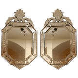 Antique Pair of Venetian Mirrors